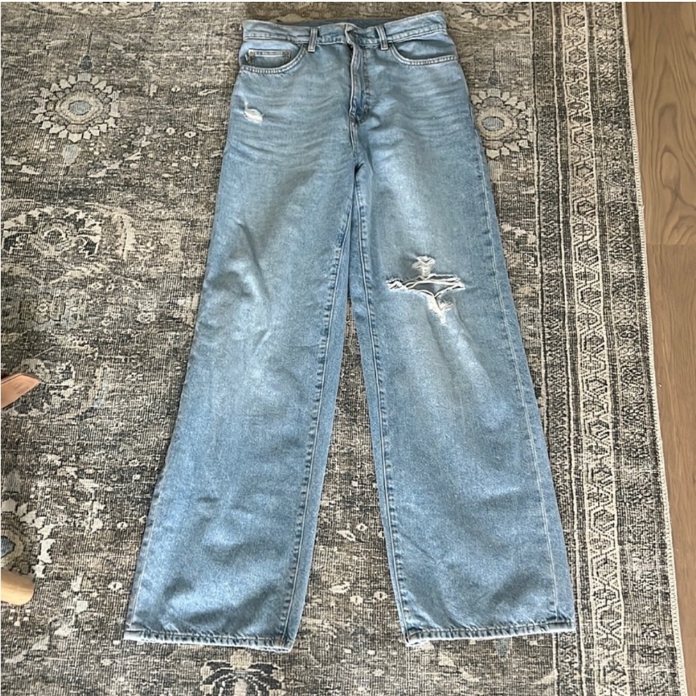 Lovers and Friends X Revolve Lennon Super High Rise Barrel Jeans Size 23 - Picture 4 of 16